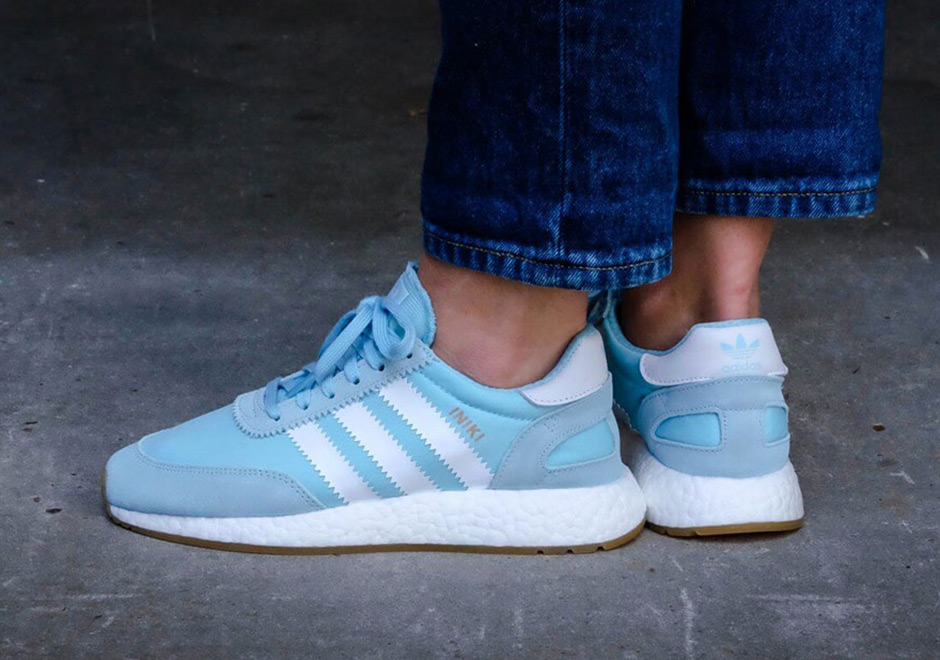 The adidas Iniki Boost Runner "Icy Blue" Is Hitting Stores Now