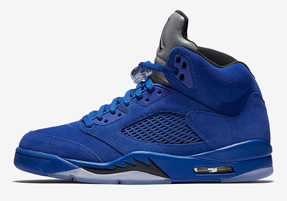 Air Jordan 5 Blue Suede 136027 401 1