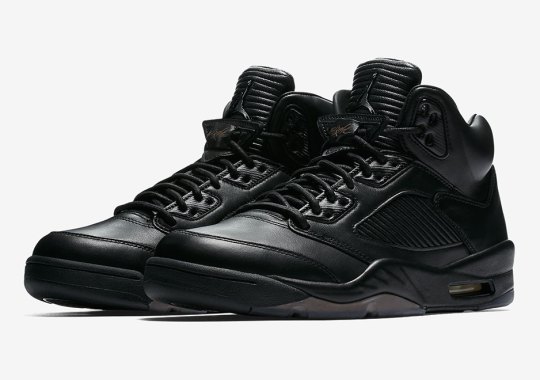 The Next Air Jordan 5 “Flight Jacket” Features Premium Black Leather