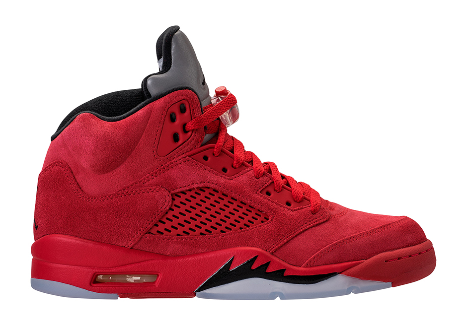 Air Jordan 5 Red Suede July Release Date 136027 602 02