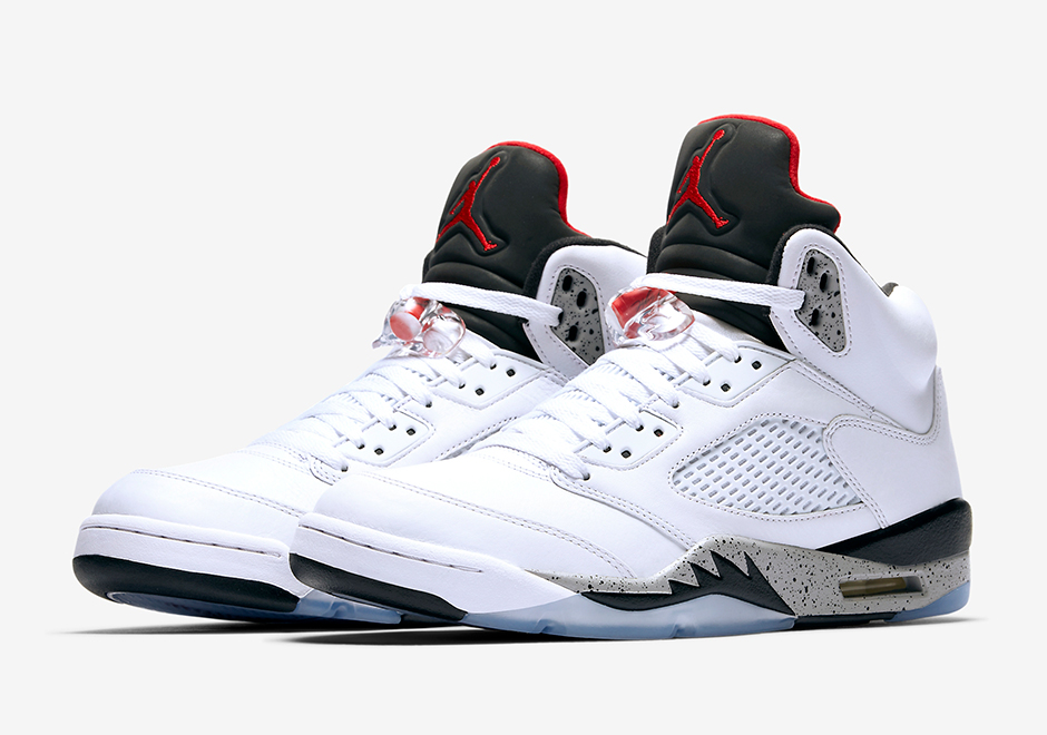 Official Images of the Air Jordan 5 "White/Cement"