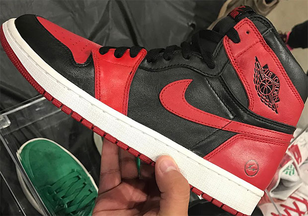 fragment design x Air Jordan 1 "Banned" Confirmed To Be Fake