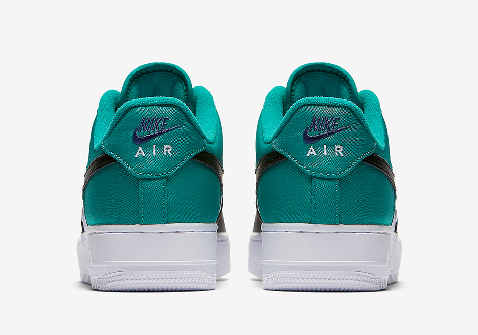 Nike Air Force 1 Low Mini Swoosh Black Deep Royal Blue Neptune Green 4