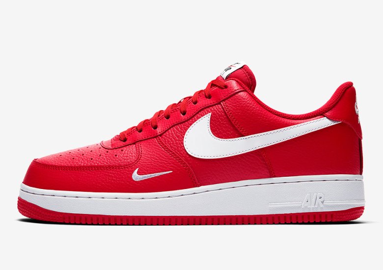 Nike Air Force 1 Low “Mini Swoosh” Releasing In University Red