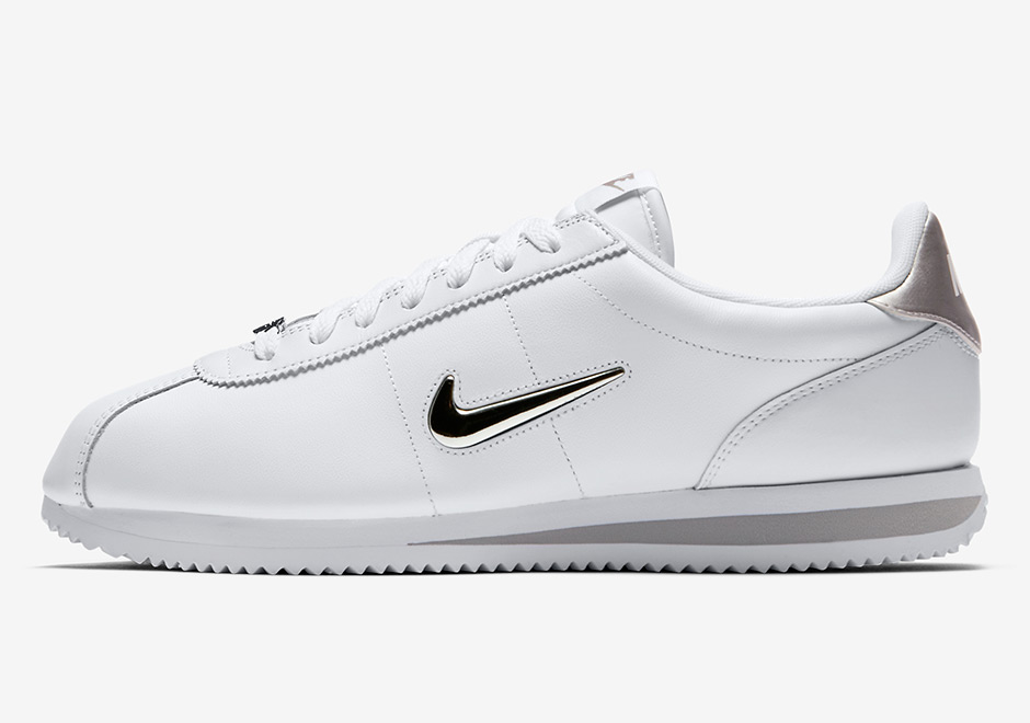 Nike Cortez Jewel White Metallic Silver 2