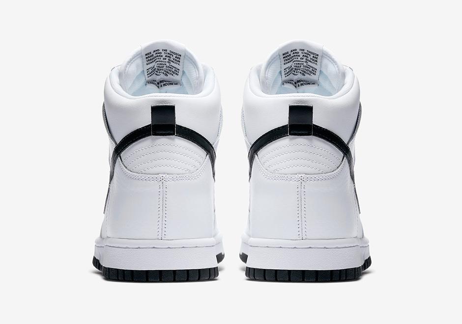 Nike Dunk High White Black 904233 103 4