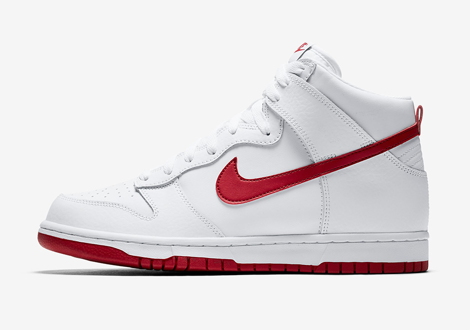 Nike Dunk High White Gym Red 904233 102 2