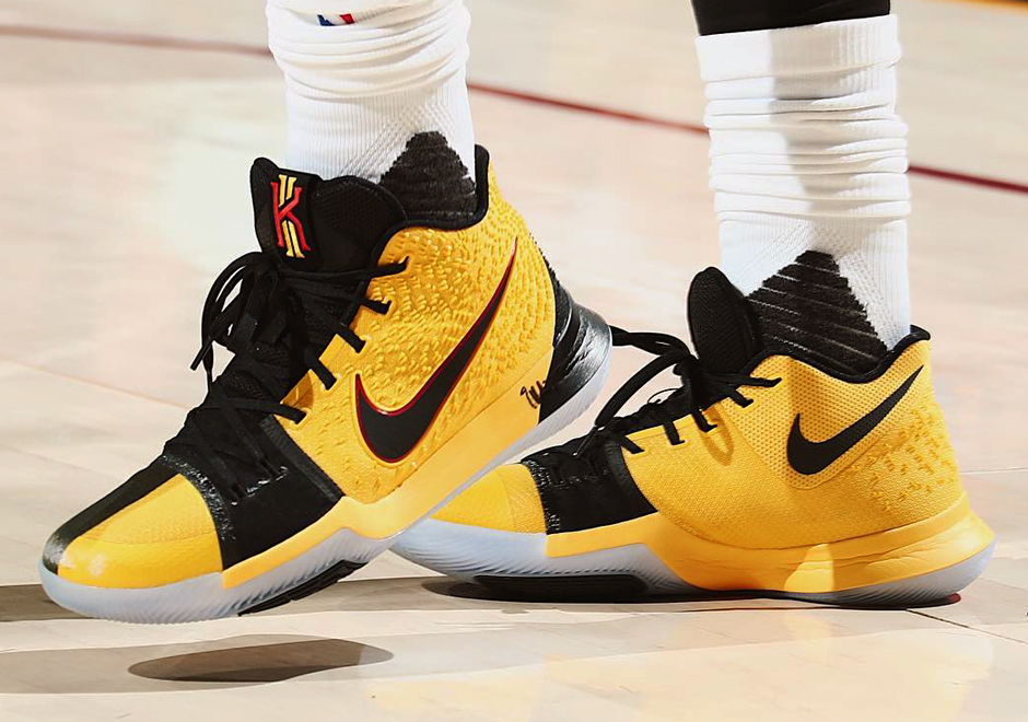 Nike Kyrie 3 Game 3 Nba Finals Pe Black Yellow 03