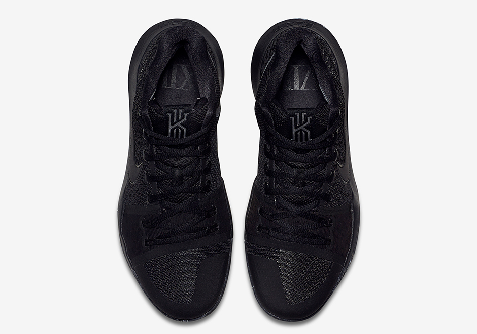 Nike Kyrie 3 Triple Black Marble Soles Release Date 852396 005 04