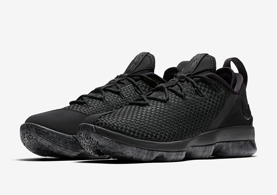 Nike Lebron 14 Low Triple Black Release Date 878635 002 02