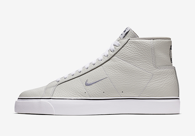 Nike Sb Blazer Mini Swoosh White Leather Rtw