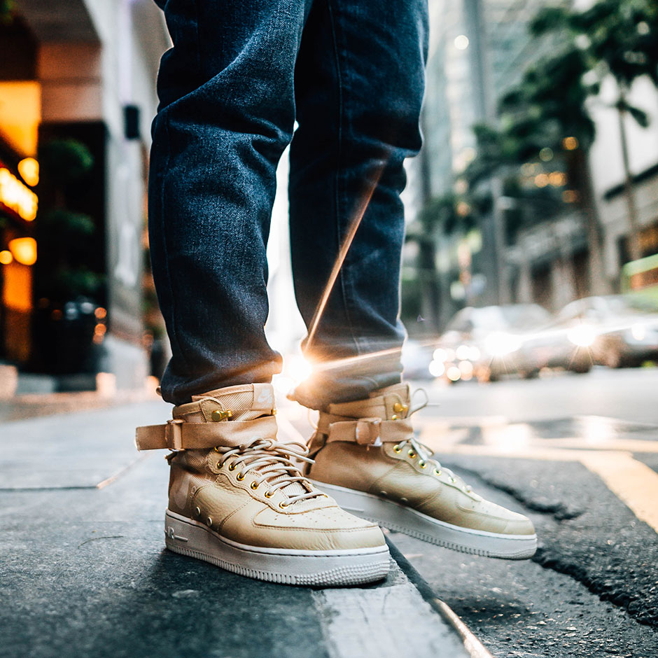 Nike Sf Af1 Mid Tan 3