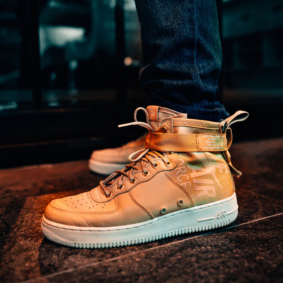 Nike Sf Af1 Mid Tan 4