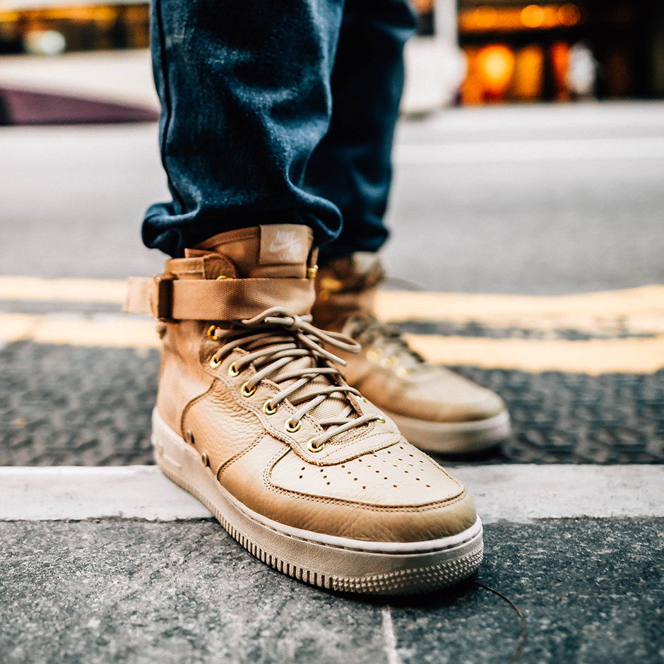 Nike Sf Af1 Mid Tan 5