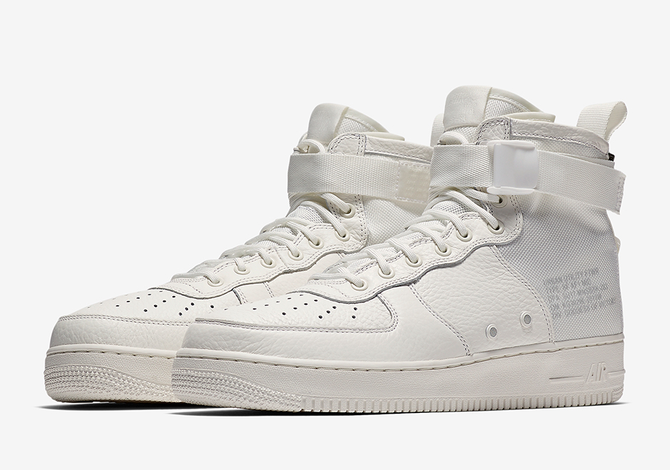 Nike Sf Af1 Mid Triple Ivory Release Date Aa6655 100 01