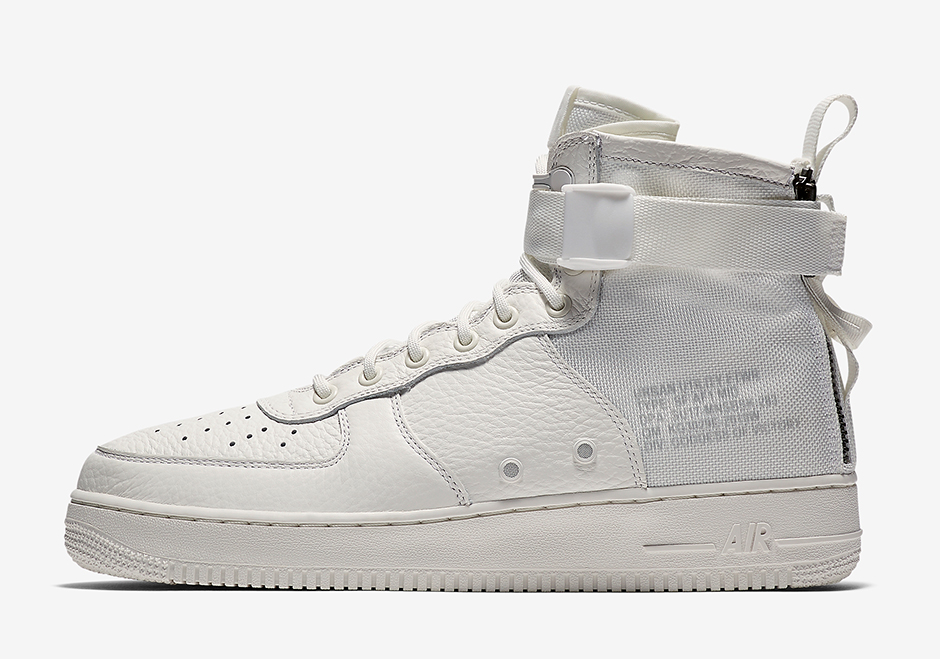 Nike Sf Af1 Mid Triple Ivory Release Date Aa6655 100 02