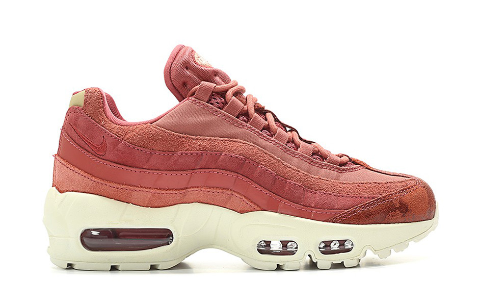 Nike Wmns Air Max 95 Suede Light Redwood Red Stardust Sail Mushroom 2