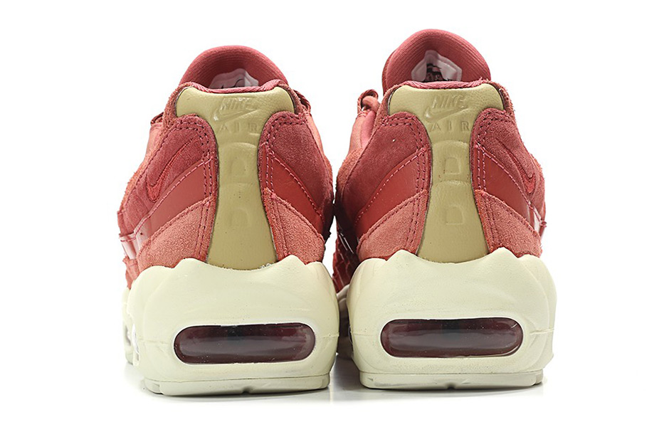 Nike Wmns Air Max 95 Suede Light Redwood Red Stardust Sail Mushroom 4