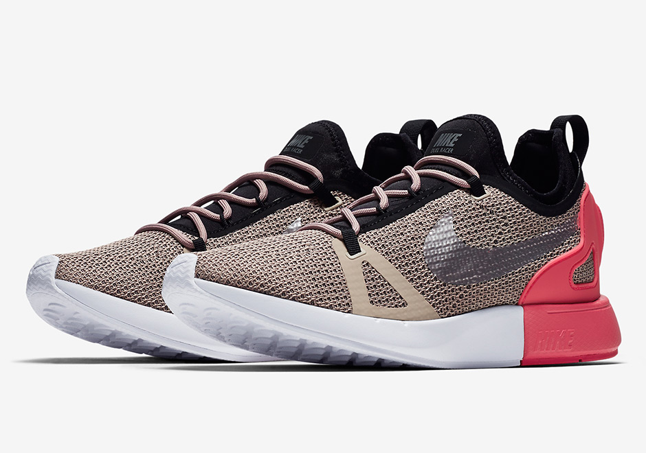 Nike Wmns Duel Racer Beige Pink Silver Black 2