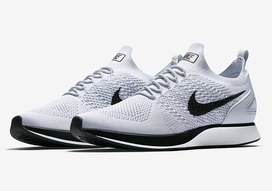 Nike Zoom Mariah Flyknit Racer White Black 2