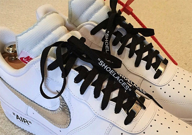 Closer Look At The OFF-WHITE x Nike Air Force 1 In White