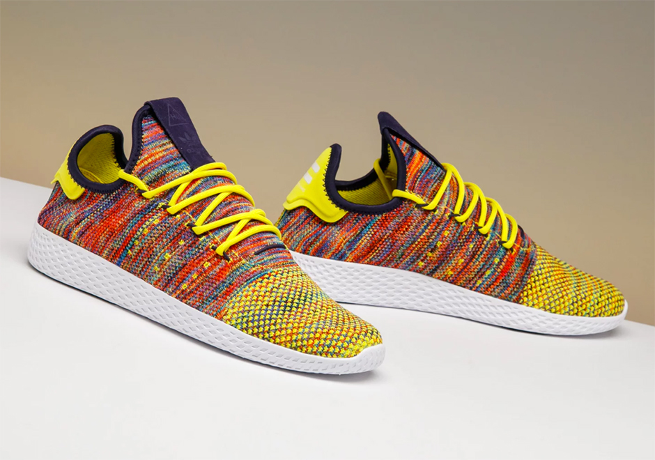 Pharrell Adidas Tennis Hu Multi Color Detailed Preview 05