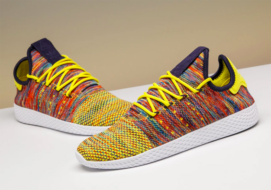 Pharrell Adidas Tennis Hu Multi Color Detailed Preview 06