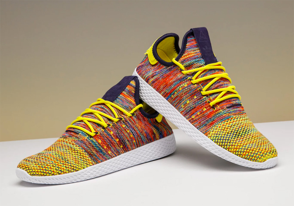 Pharrell Adidas Tennis Hu Multi Color Detailed Preview 07