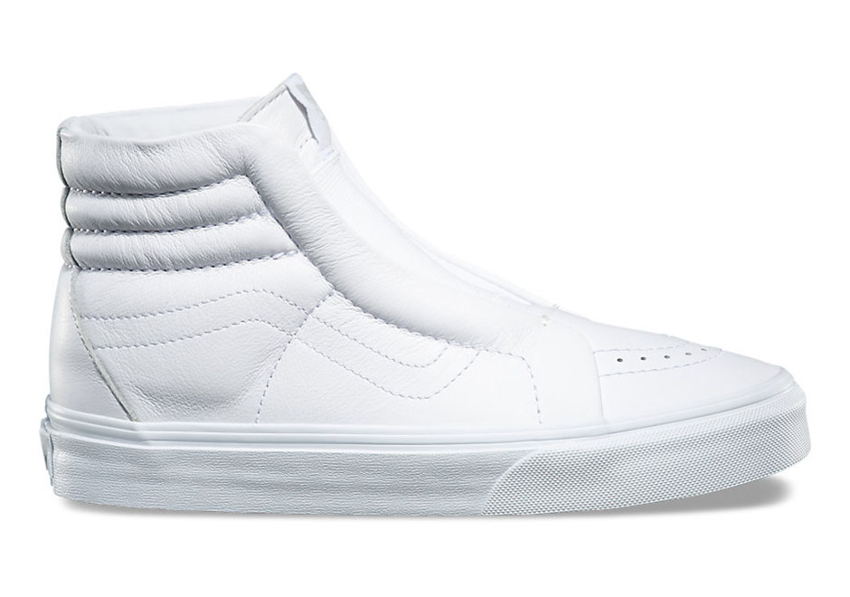 Vans Sk8 Hi Laceless Leather Dx White 1