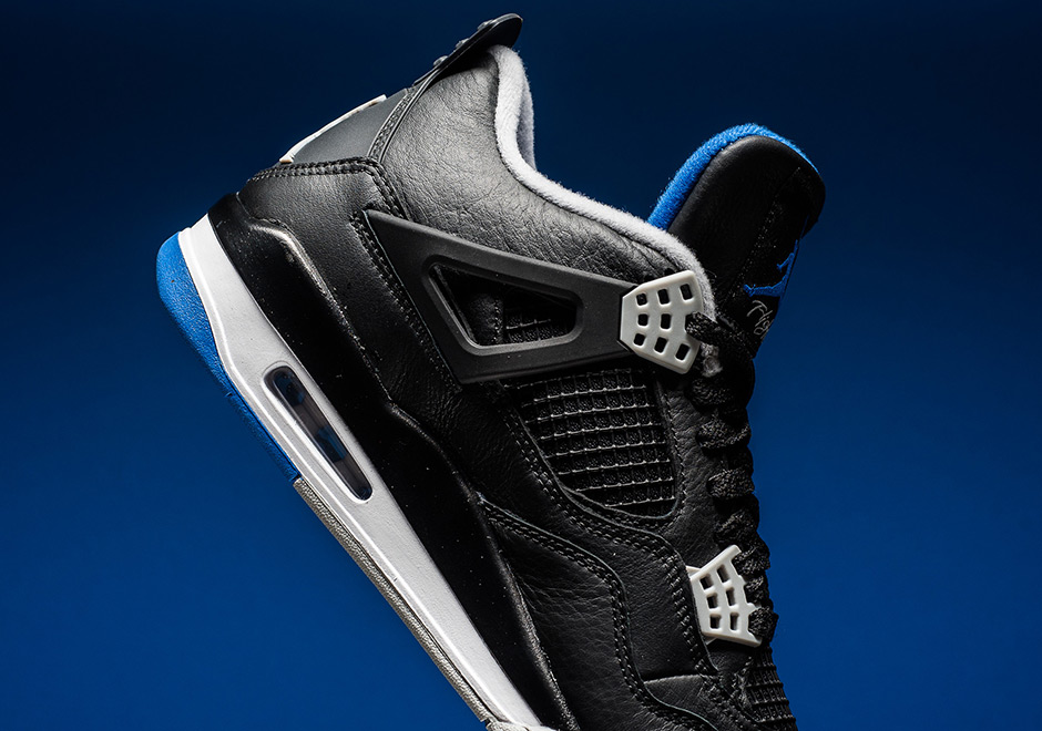 Where To Buy Air Jordan 4 Alternate Motorsports Away Black Blue 2