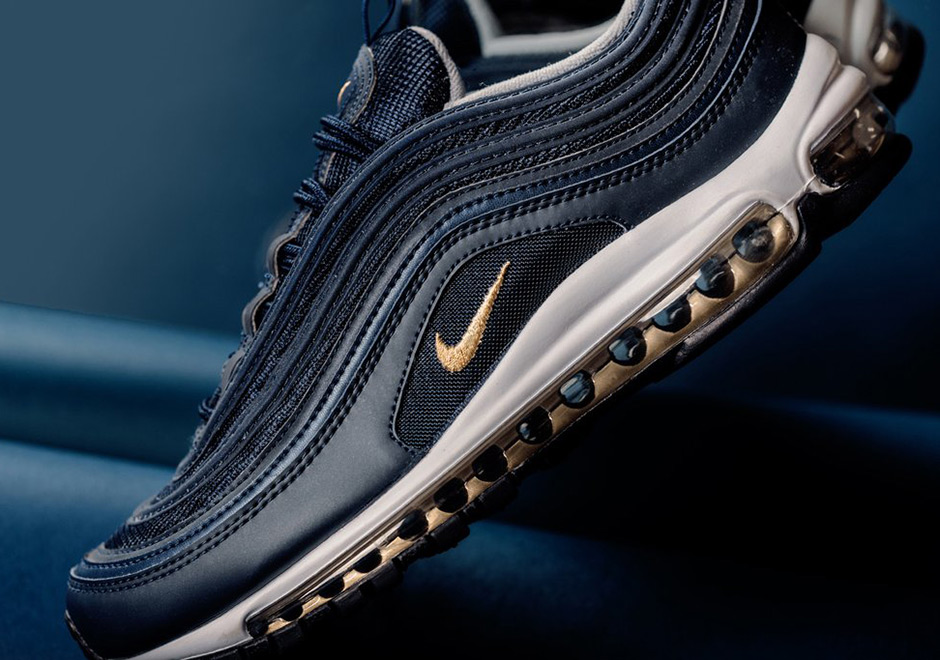 Nike Air Max 97 Midnight Navy Metallic Gold  2