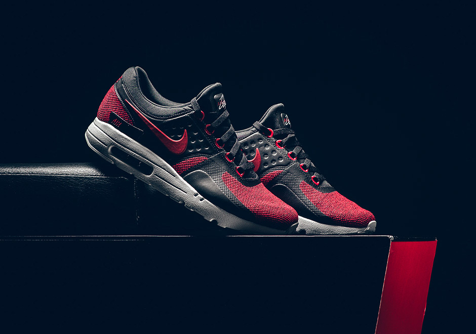 Nike Air Max Zero Se Black Tough Red Pure Platinum 918232 002 1