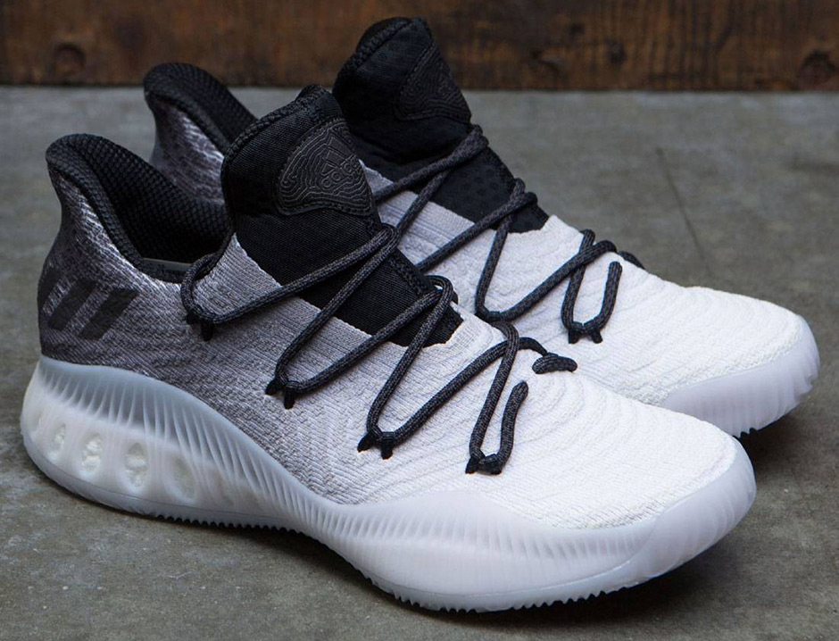 Adidas Crazy Explosive Low Primeknit Grey Black White Fade 2