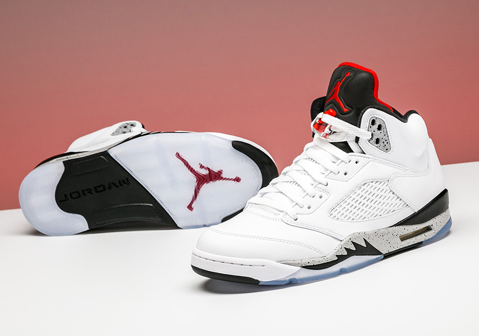 Air Jordan 5 White Cement Available Early Stadium Goods 136027 104 4