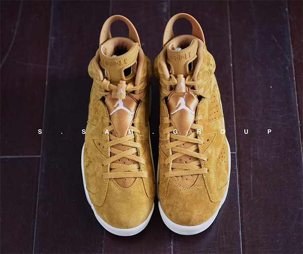 Air Jordan 6 Wheat Golden Harvest Detailed Images 2