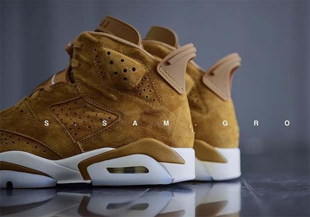 Air Jordan 6 Wheat Golden Harvest Detailed Images 3