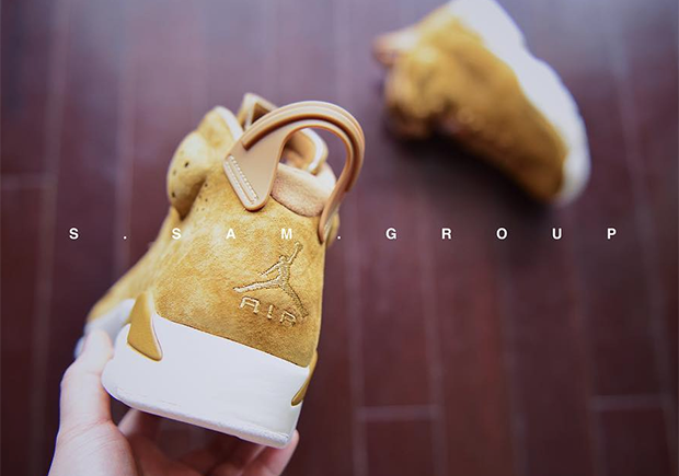 Air Jordan 6 Wheat Golden Harvest Detailed Images 5