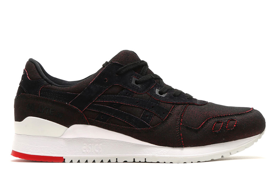 Asics Gel Lyte Iii Japanese Denim Black Red Hn7l1 9090 2