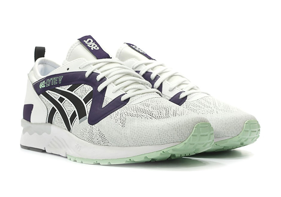 Asics Tiger Gel Lyte V Ns No Sew White Black Purple H7x1y 0190 1