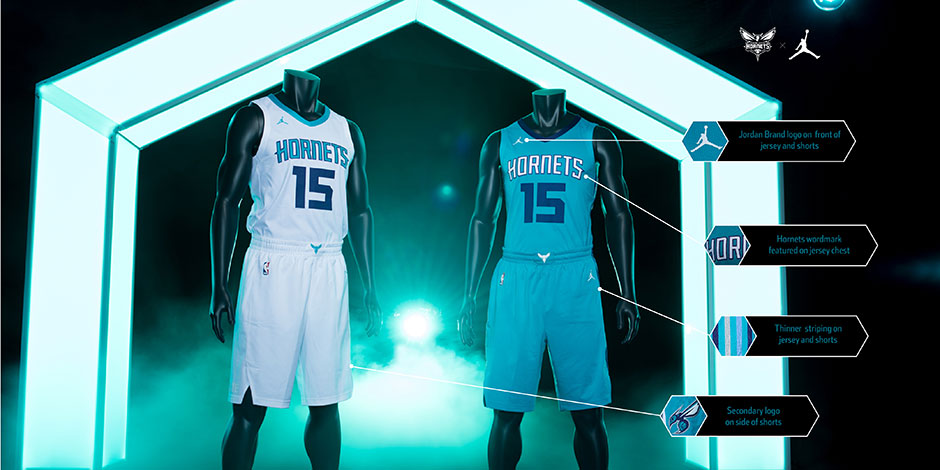 Jordan Charlotte Hornets Uniforms 9