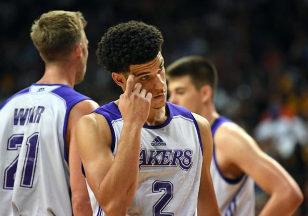 LeBron James Reacts To Lonzo Ball Wearing Nike Shoes In Summer League Game