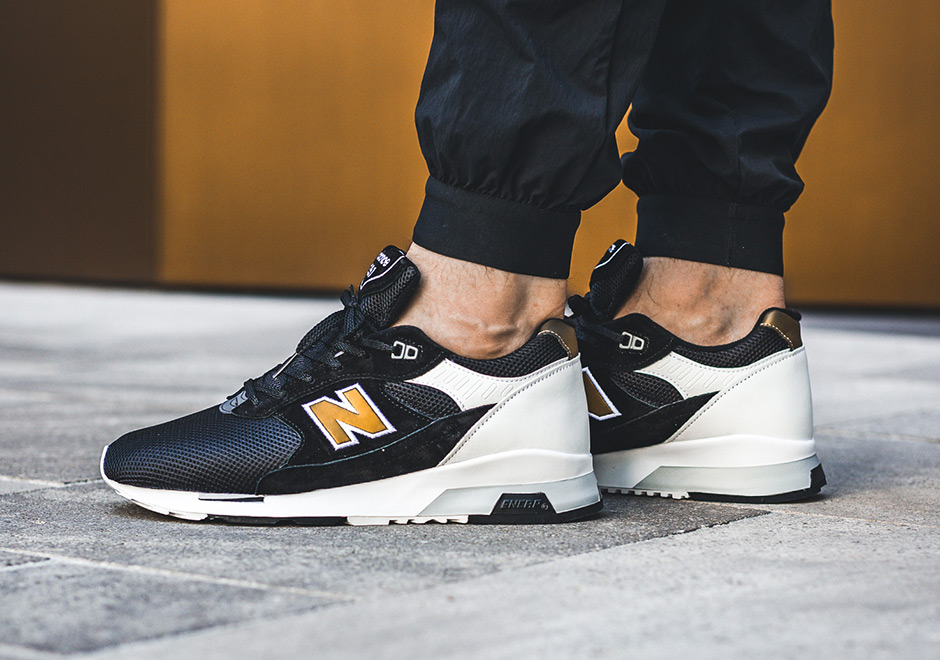 New Balance 1991 Made In England Black White Gold 2