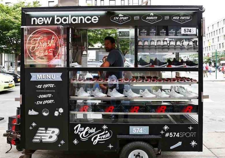 New Balance Opens Up A 574 Sport Coffee Cart In NYC