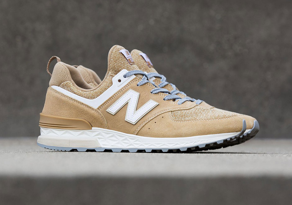 New Balance 574 Sport Suede Beige