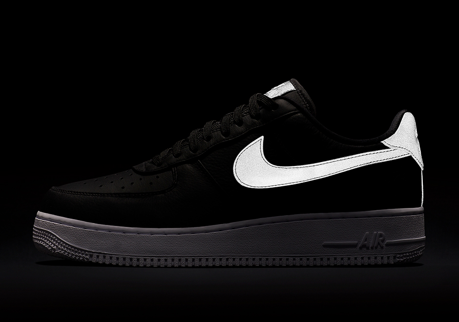 Nike Air Force 1 Low Premium Reflective Swoosh Black 905345 001 07