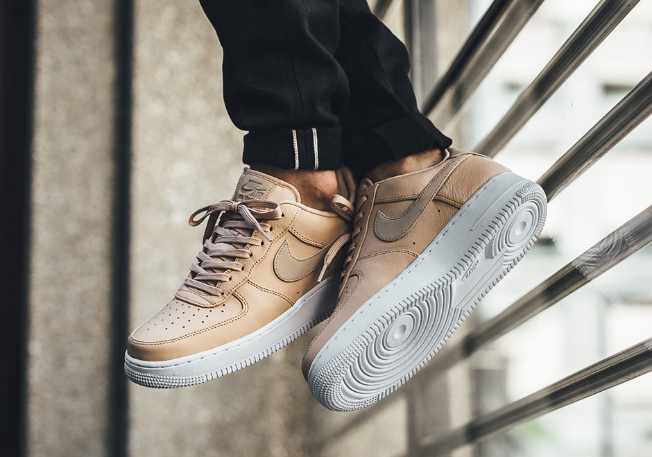 Nike Air Force 1 Low Premium Reflective Swoosh Vachetta Tan 1