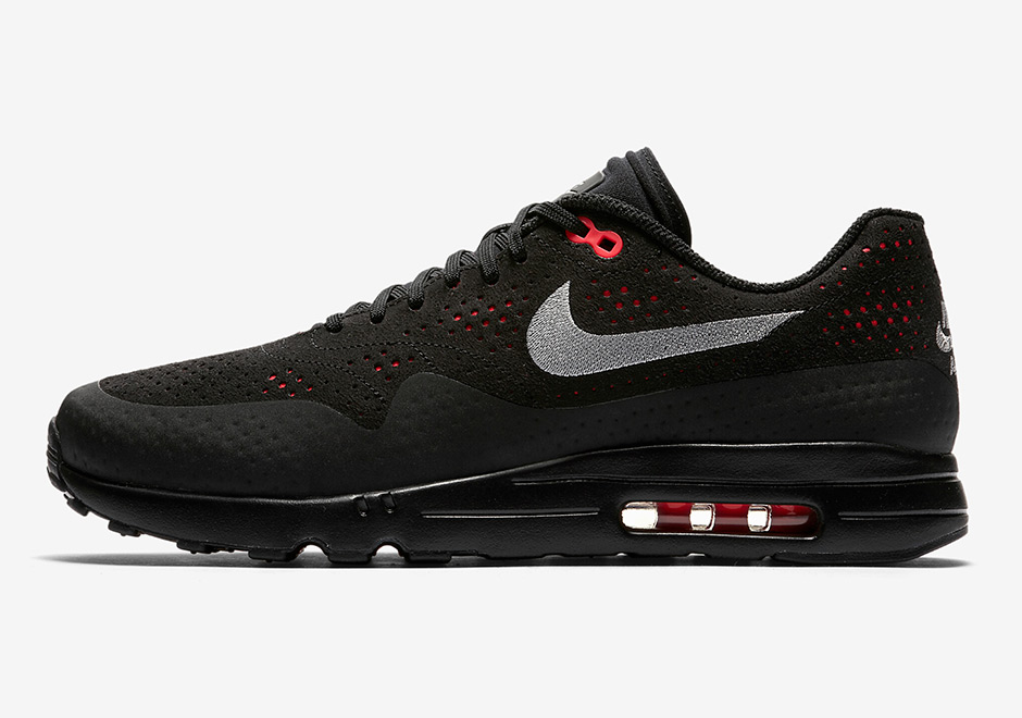 Nike Air Max 1 Ultra Moire Black Wolf Grey Solar Red 3