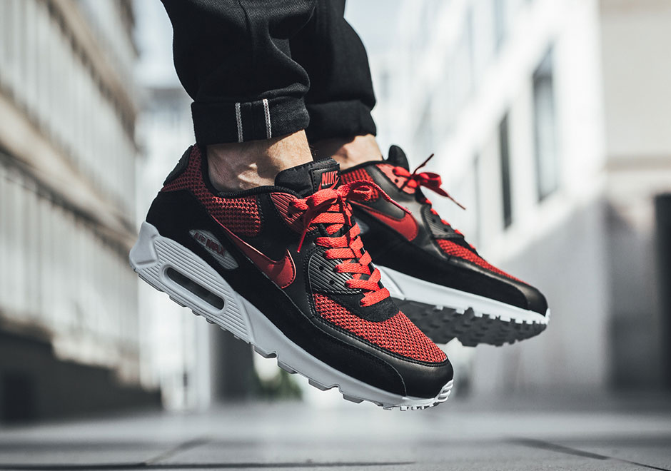 Nike Air Max 90 Essential Black Tough Red 537384 076 5