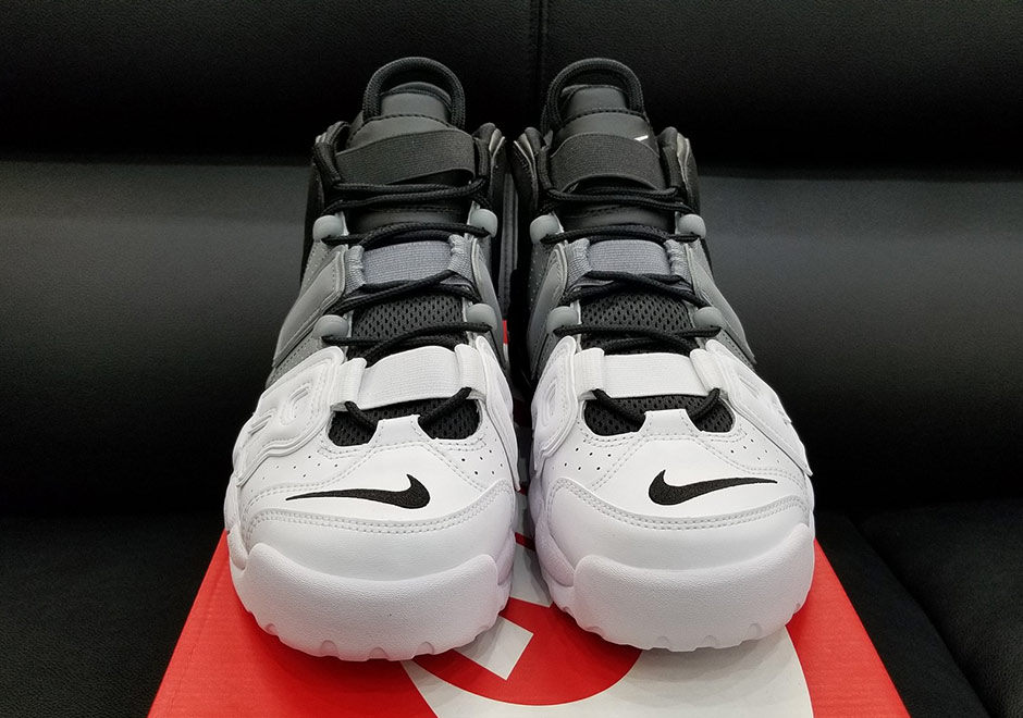 Nike Air More Uptempo Tri Color Black White Cool Grey 2