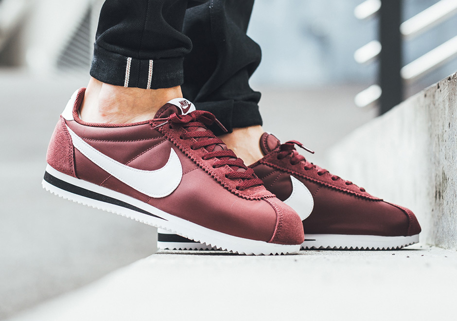 Nike Cortez Classic Nylon Dark Team Red White 807472 601 2